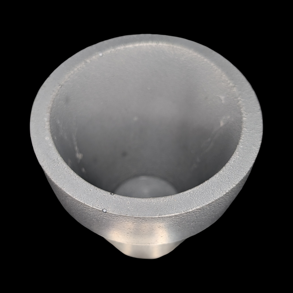 3.7" Concrete Succulent Planter, Small Modern Plant Pot with Drainage Option, Minimalist Indoor Flower Pot, 3.6" Tall Cement Pot