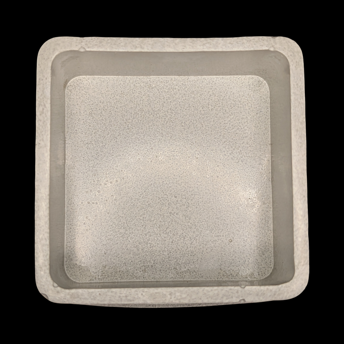Concrete Jewelry Box with Lid, 3.15" Minimalist Trinket Box, Modern Square Cement Catchall, Ring Dish & Keepsake Container, Desk Organizer
