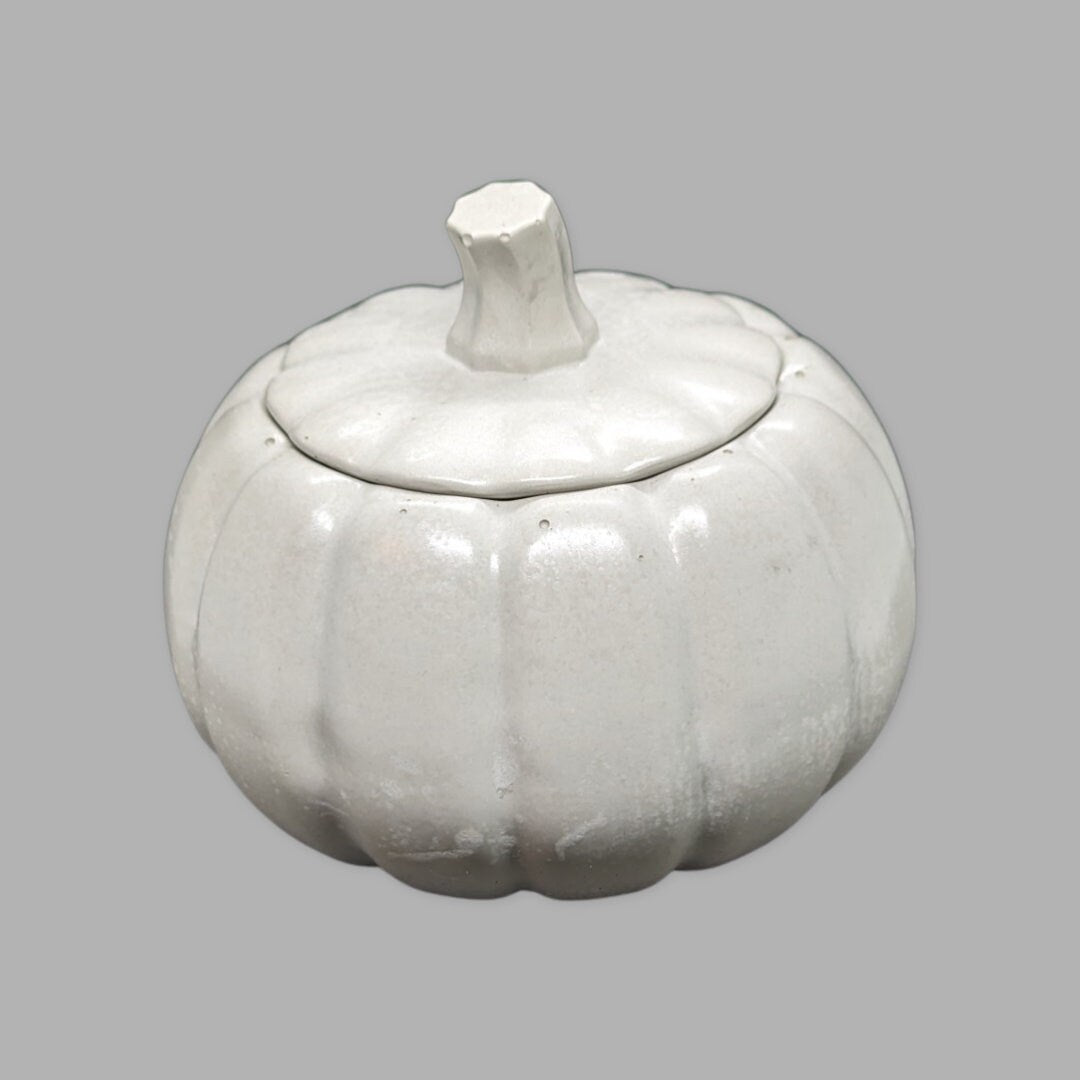 Concrete Pumpkin Trinket Jar