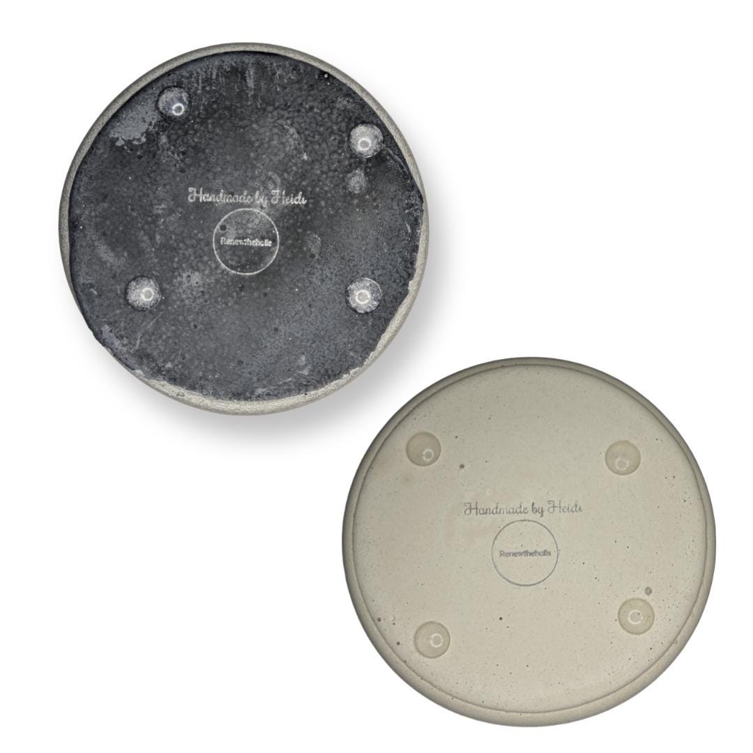 Concrete 2 Piece Soap Dish Set