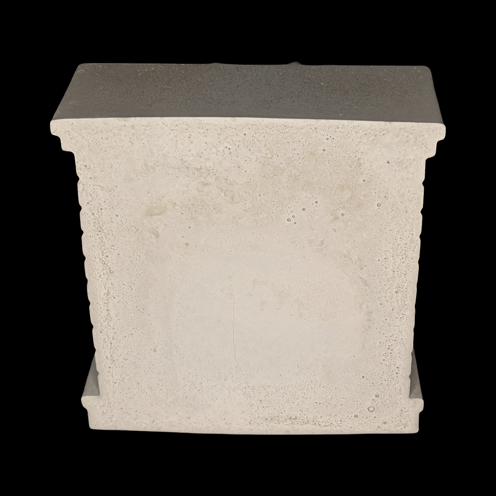 Mini Concrete Christmas Fireplace Candle Holder | Cute Holiday Mantle Decor, Tealight Burner & Tiered Tray Accent | Cozy Winter Home Decor