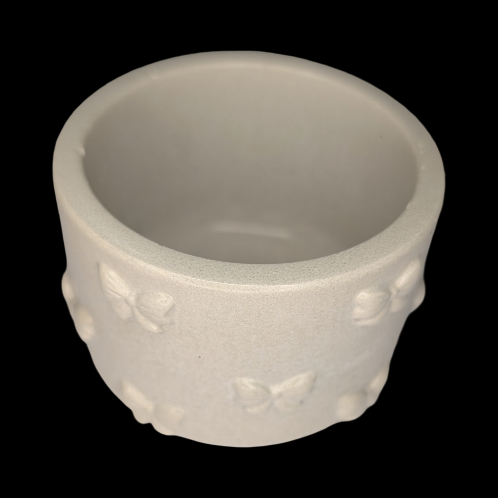 Concrete Bow Candle Holder, Cute Coquette Mini Planter, Aesthetic Tea Light Votive Holder, Small Desk Organizer & Catchall Dish, Ribbon Decor