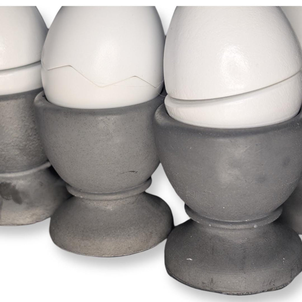 Concrete Egg Holder- Modern Minimalist Egg Cup (Set of 2, 4 or 6)