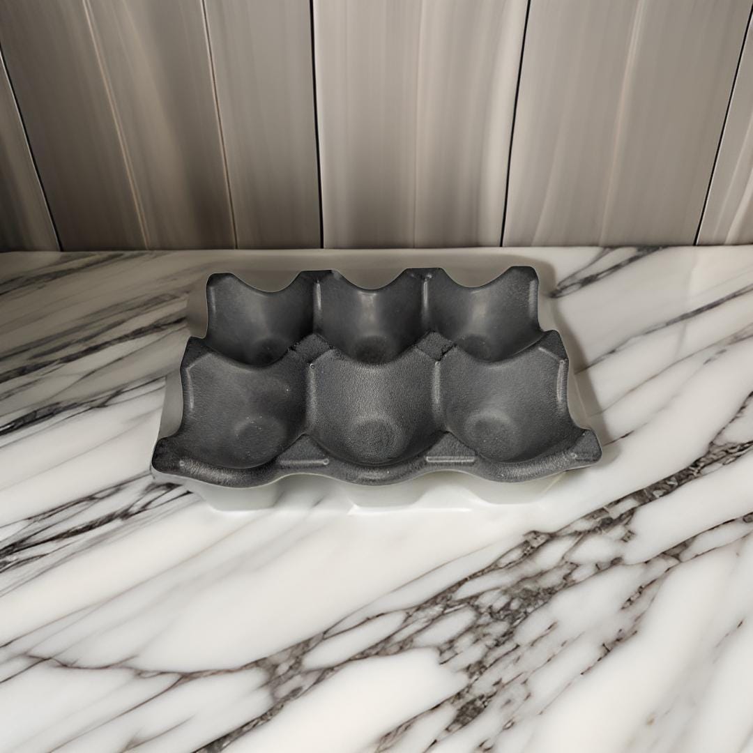 Concrete Egg Carton- Minimalist Kitchen Decor