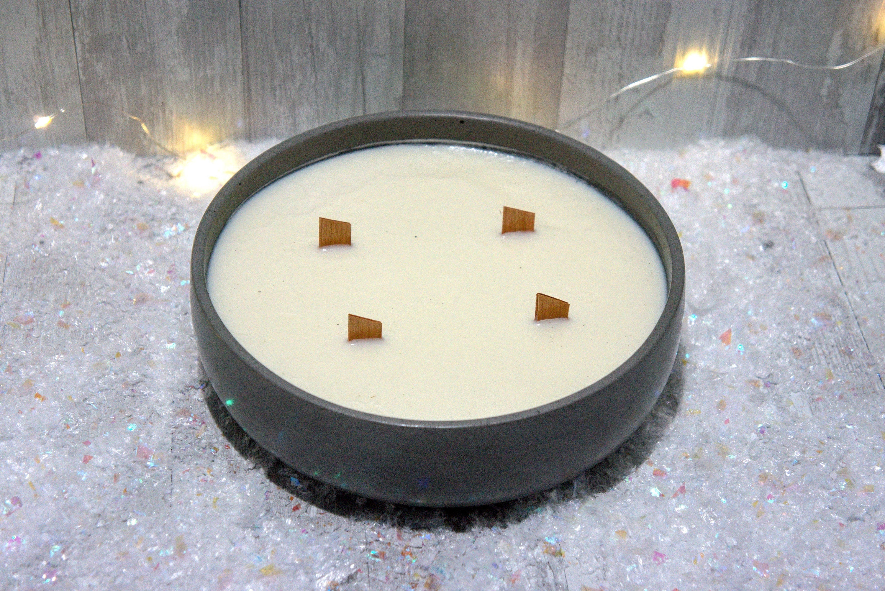 Large Concrete Soy Candle Bowl