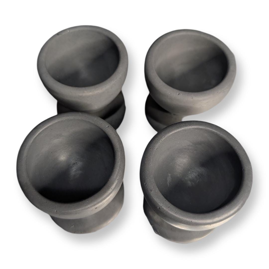 Concrete Egg Holder- Modern Minimalist Egg Cup (Set of 2, 4 or 6)