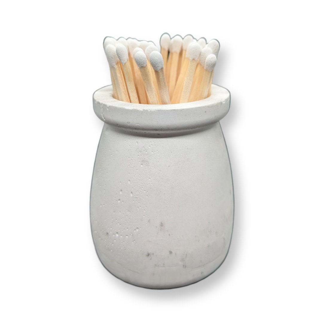 Handmade Trinket Jar with Matches & Striker