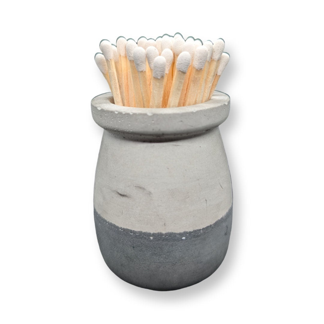 Handmade Trinket Jar with Matches & Striker