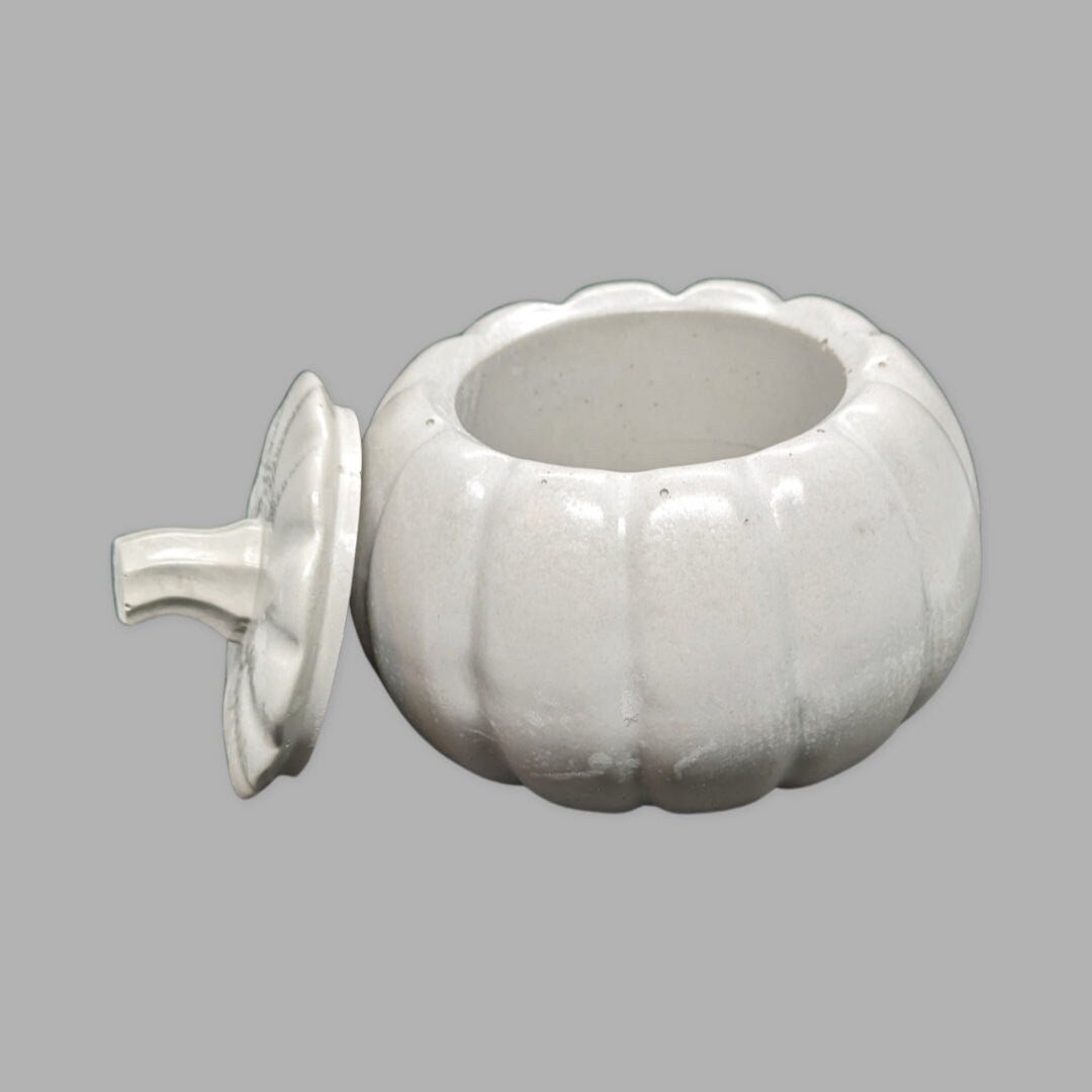Concrete Pumpkin Trinket Jar
