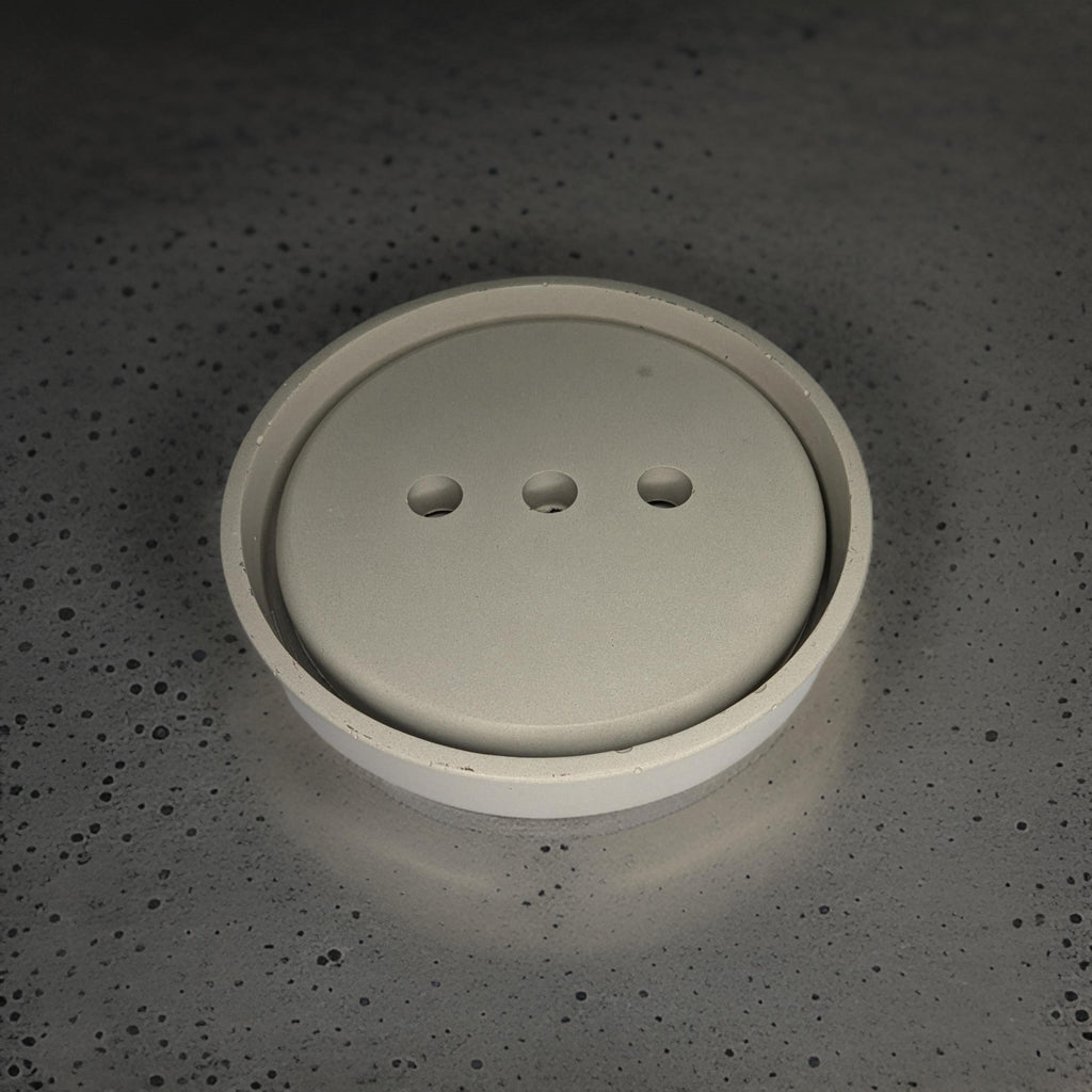 Concrete 2 Piece Soap Dish Set
