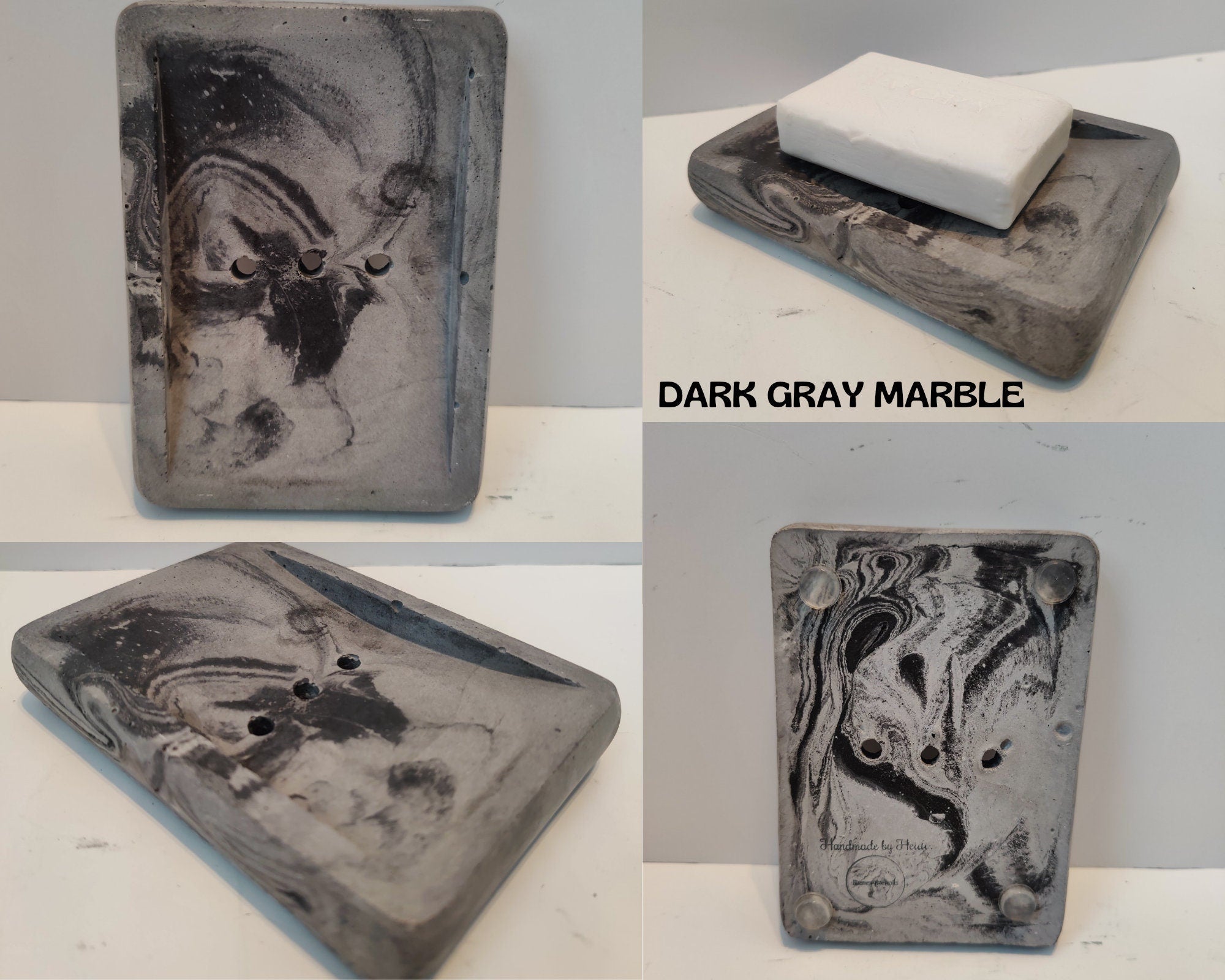 Handmade Concrete Soap Dishes