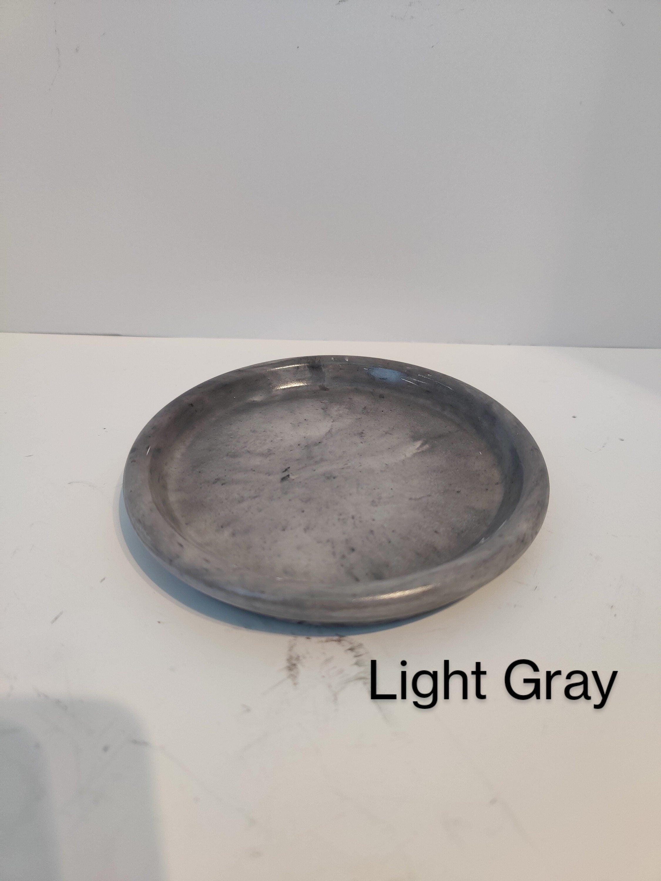 Round Concrete Trinket Dish