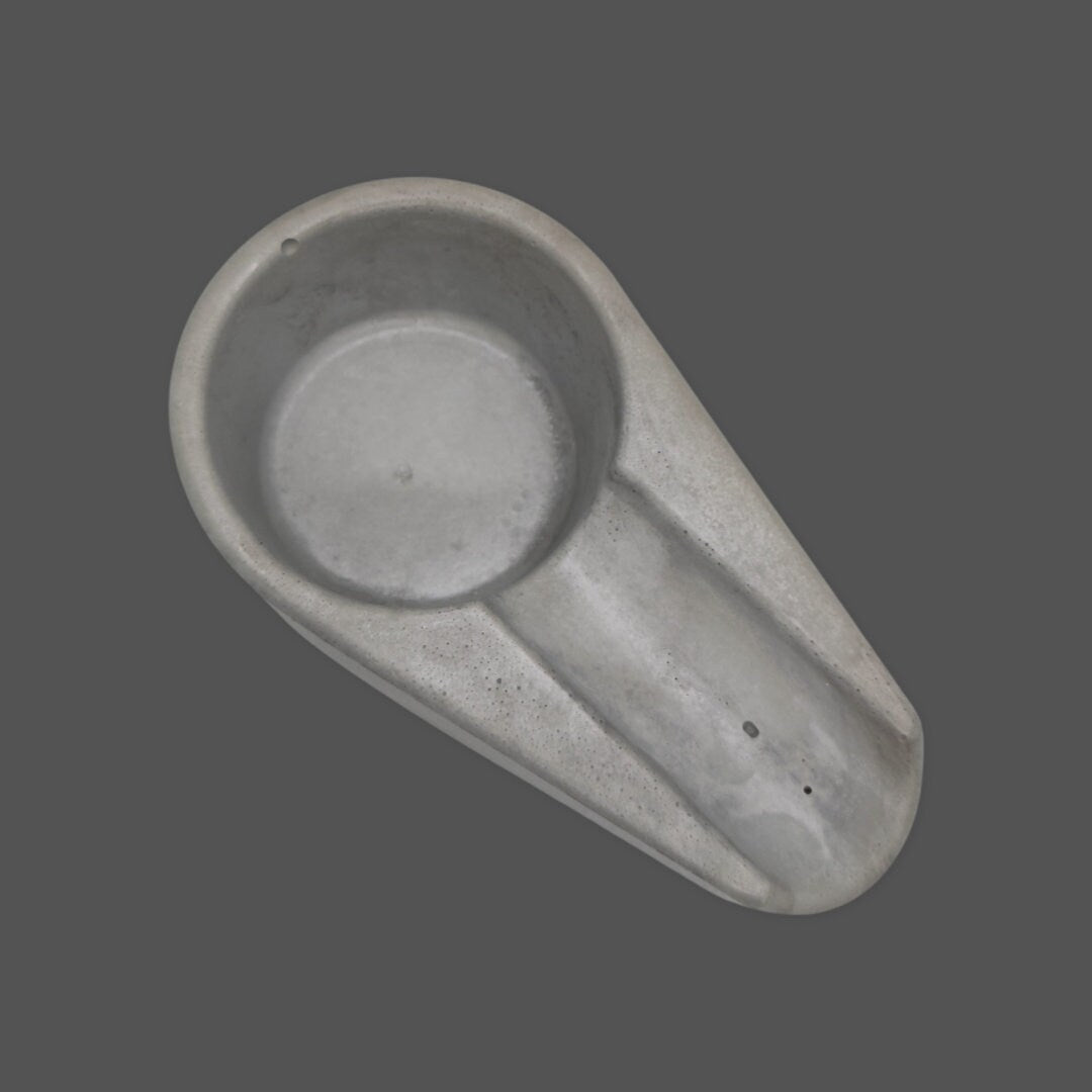 Sleek Minimalist Concrete Cigar Ashtray