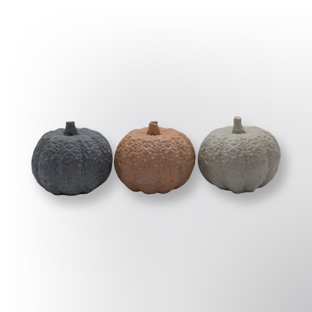 Mini Handmade Concrete Pumpkins