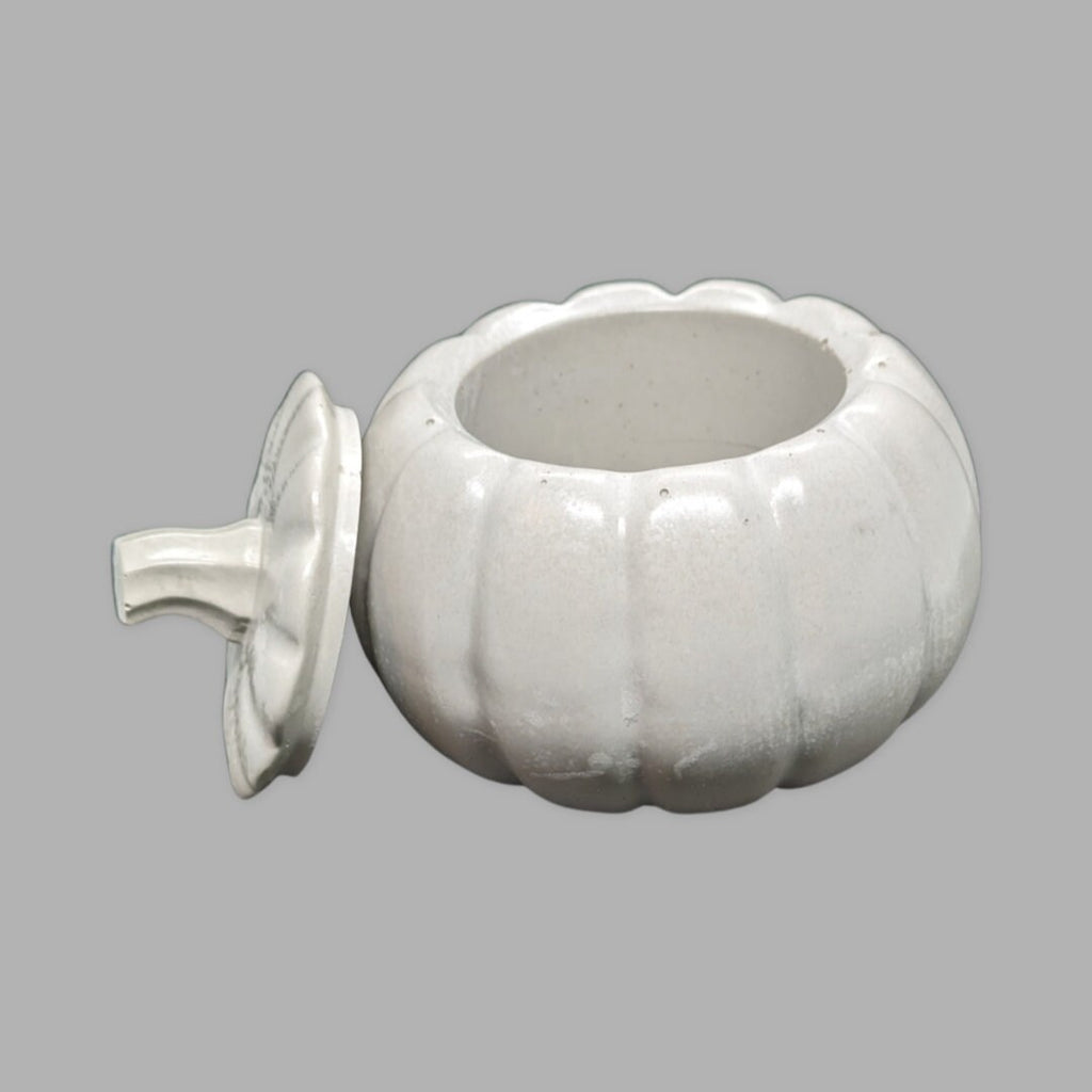 Concrete Pumpkin Trinket Jar