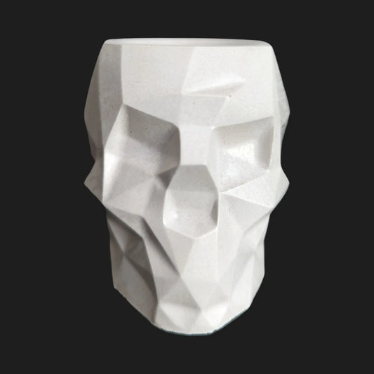 Concrete Skull Planter/Jar