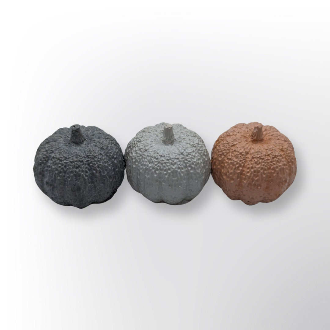 Mini Handmade Concrete Pumpkins