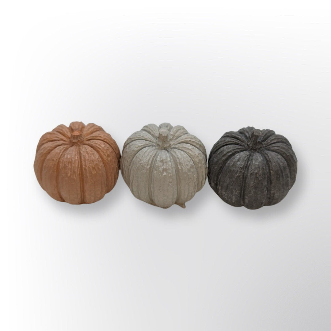 Mini Handmade Concrete Pumpkins