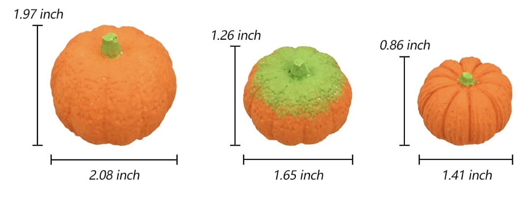 Mini Handmade Concrete Pumpkins