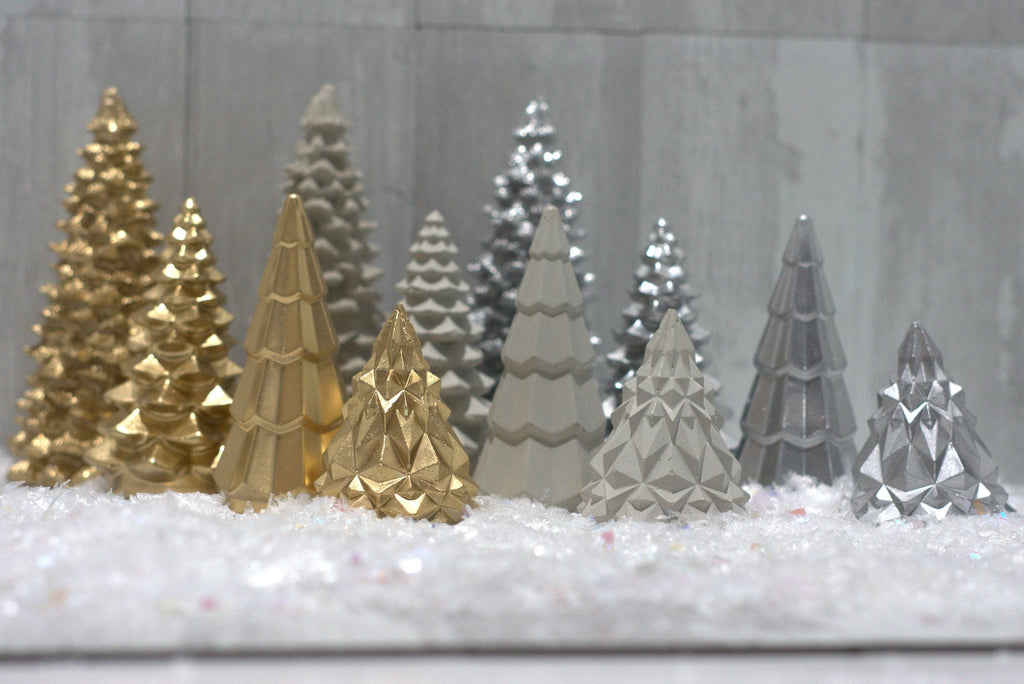 Handmade Concrete Christmas Trees