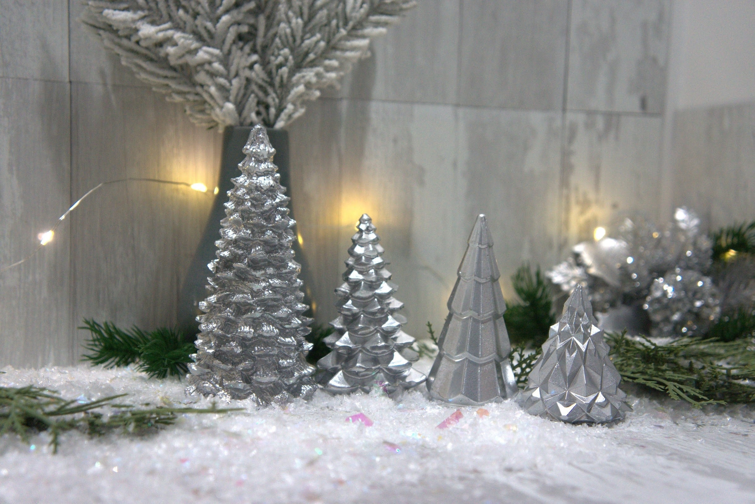 Handmade Concrete Christmas Trees
