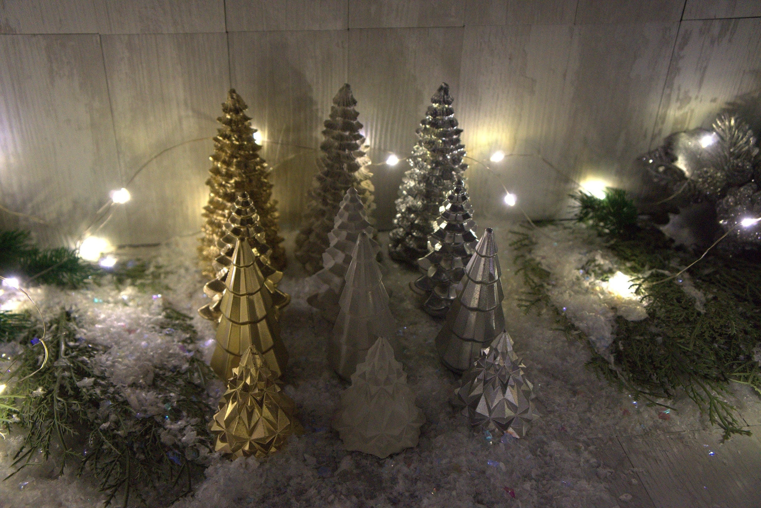 Handmade Concrete Christmas Trees