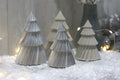 Handmade Concrete Christmas Trees- Set Of 2