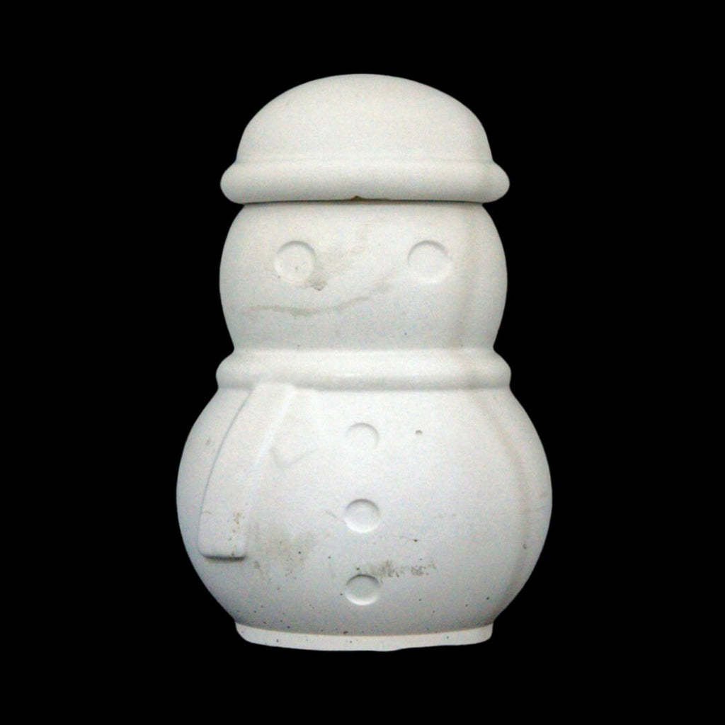 Concrete Snowman Trinket Jar