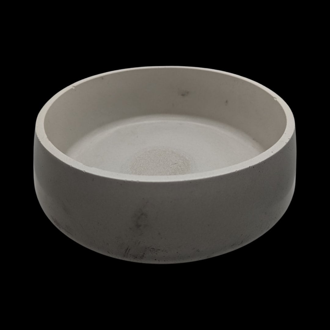 Concrete Bowl for Plants or Decor – 5” & 7” Sizes – Grey, Natural, or Marble Finish – Modern Minimalist Planter or Catchall Dish