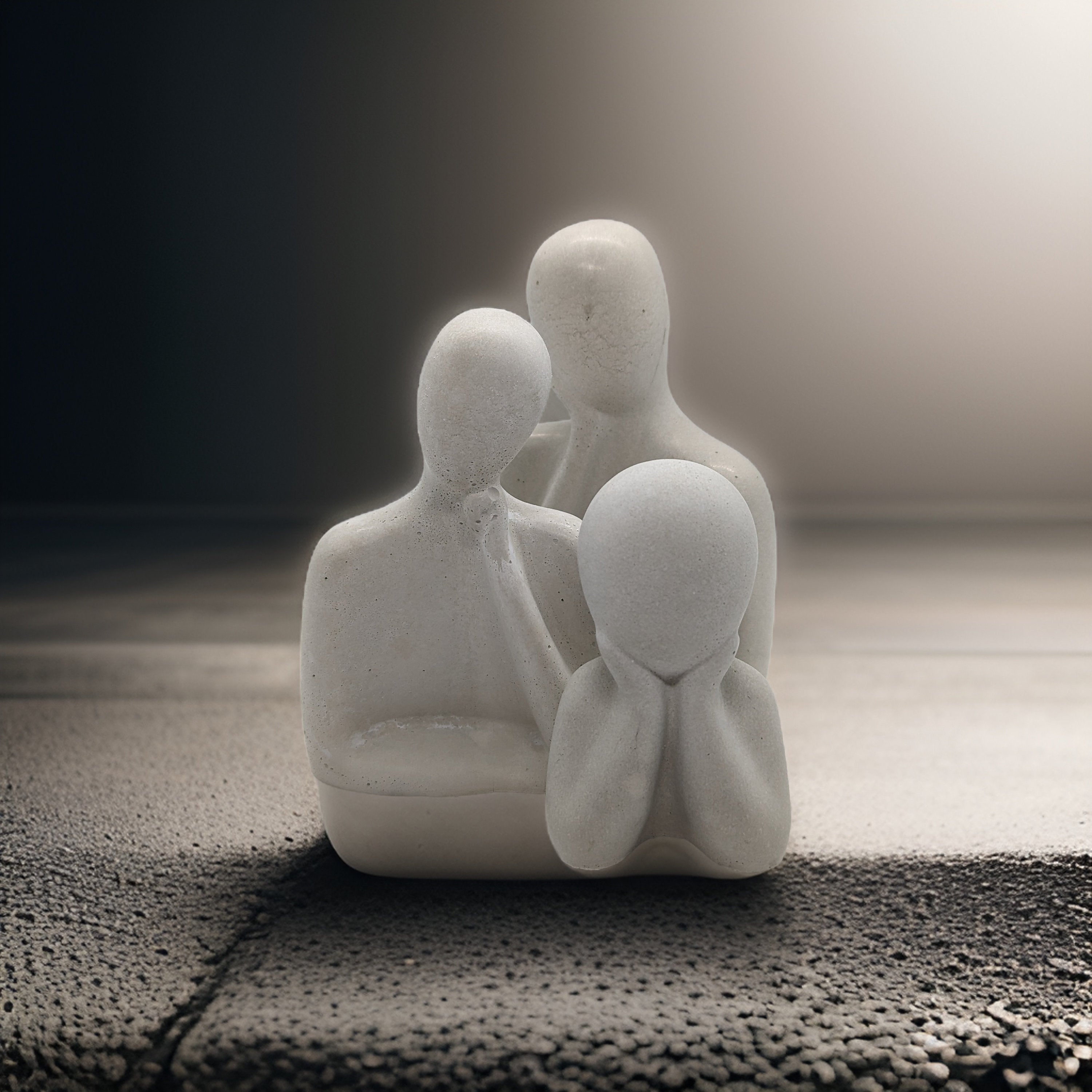 Decorative Concrete Family Figurines