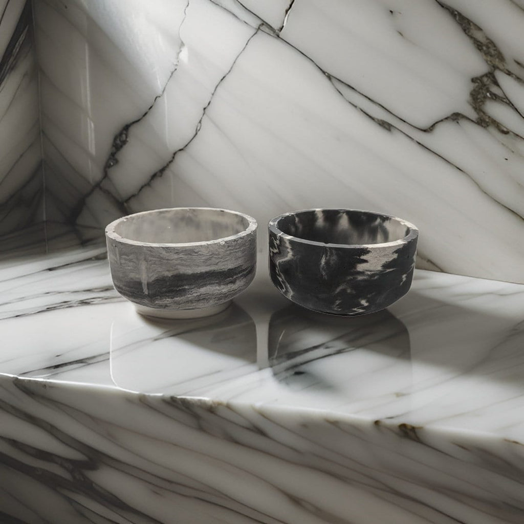Small Marble Concrete Bowl