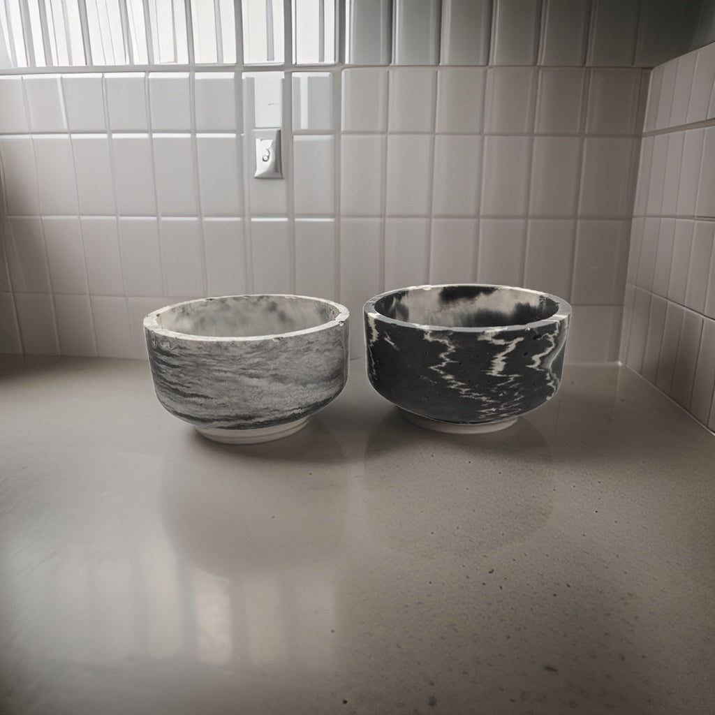Small Marble Concrete Bowl
