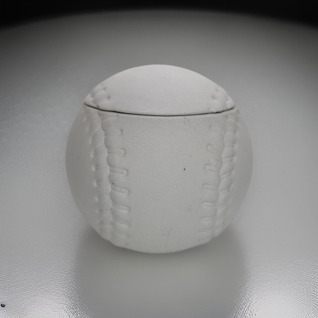 Concrete Baseball Jar – Unique Sports-Themed Storage Container – Handmade Decor