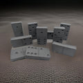 Minimalist Concrete Domino Set