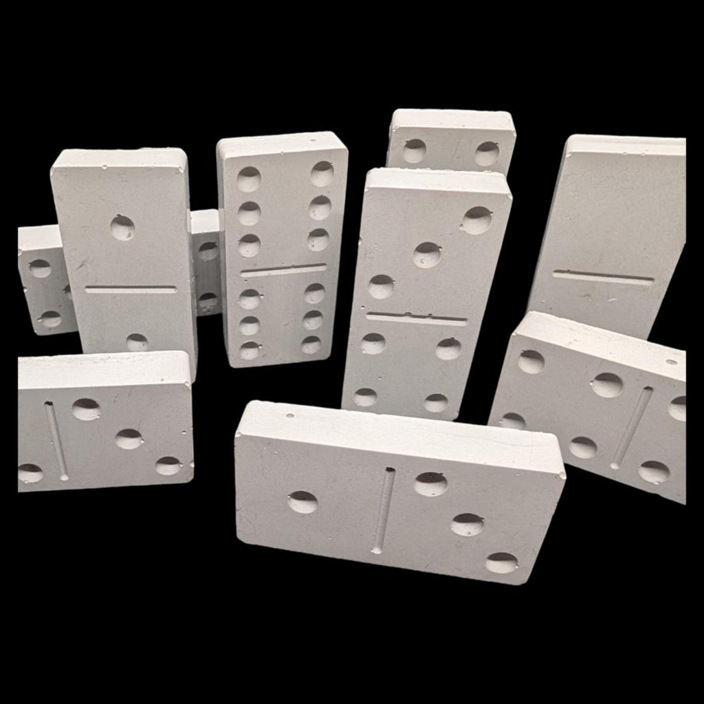 Minimalist Concrete Domino Set