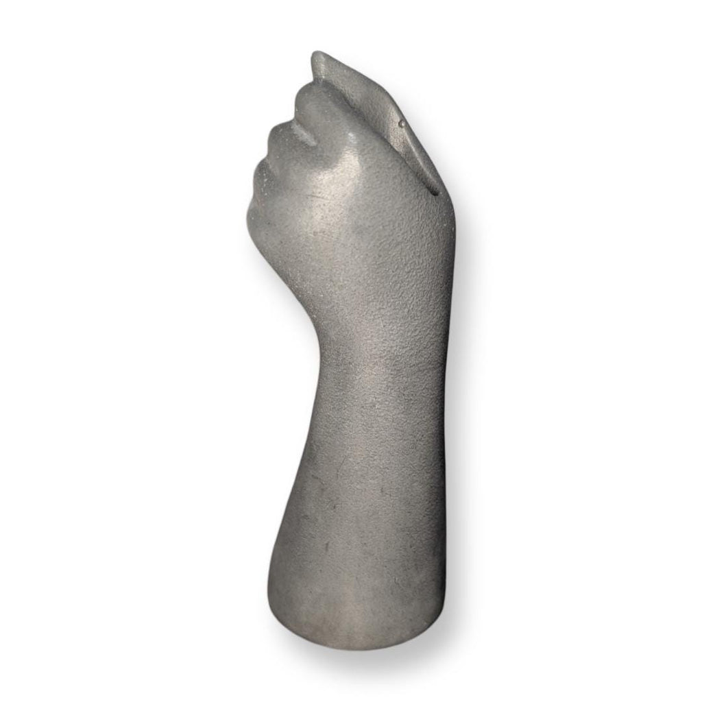 Concrete Fist Vase – Industrial Home Decor, Modern Minimalist Sculpture