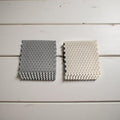 HexGrip Concrete Coasters: Modern Honeycomb Texture, Minimalist Set