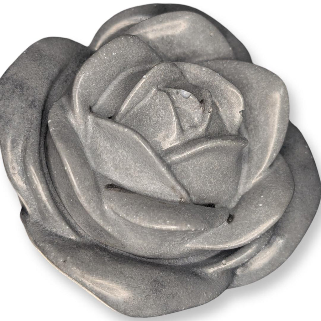 Rosebud Concrete Jar- Elegant Storage Container & Decorative Accent