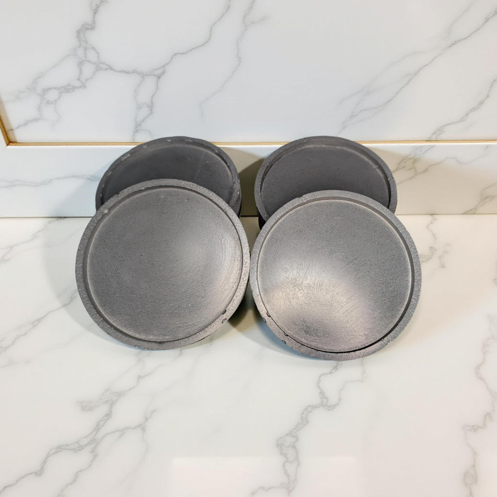 Modern Industrial Concrete Coaster Set (Set of 4)