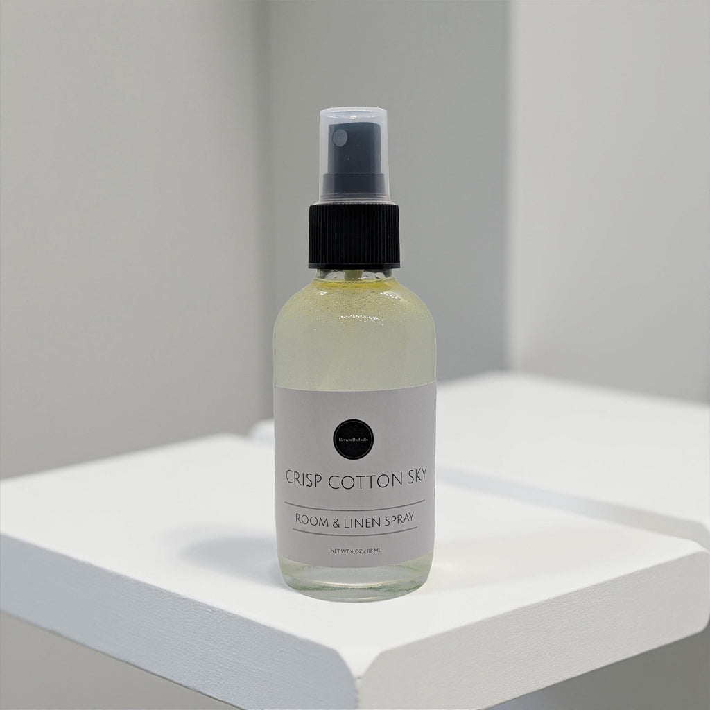 Signature Room & Linen Spray | Designer Inspired Scents | 4oz Glass Bottle Home Fragrance Mist | High Society, Social Hour, Crisp Cotton