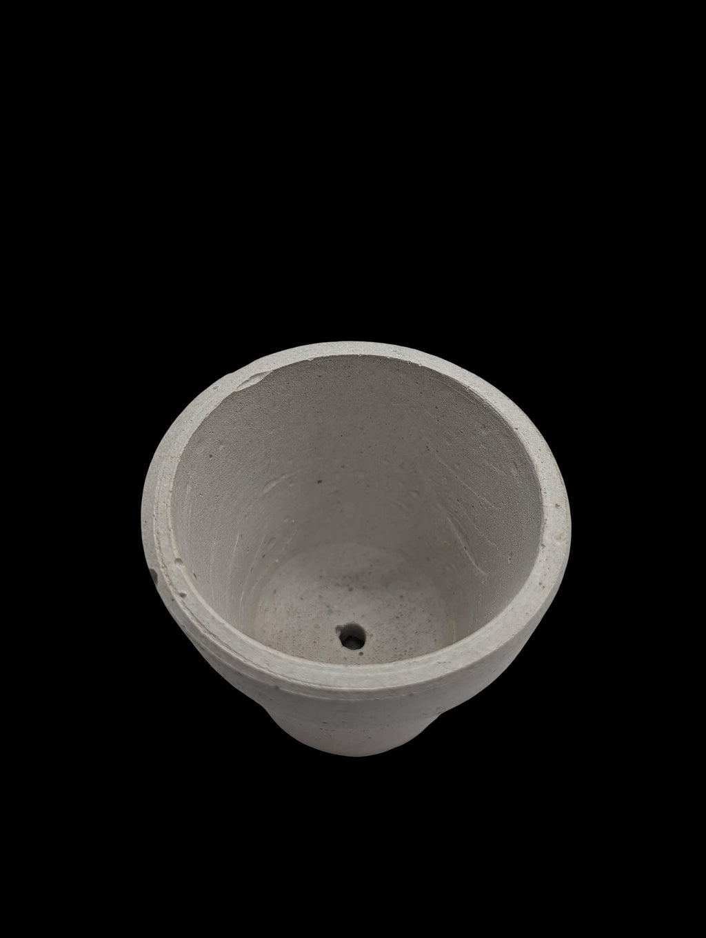 Mini Concrete Succulent Pot with Drain Hole - Tiny Industrial Cactus Planter - 2 Inch Small Cement Pot for Air Plants and Office Decor