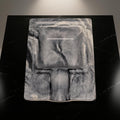 Handmade Marble Concrete Cigar Ashtray – Modern Single Cigar Rest – Luxury Minimalist Concrete Decor – Gifts for Cigar Lovers – 5.2" x 4"