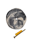 Large Round 3.5 Inch Concrete Wall Knob | Modern Circular Wall Peg for Entryway | Industrial Concrete Wall Hanger