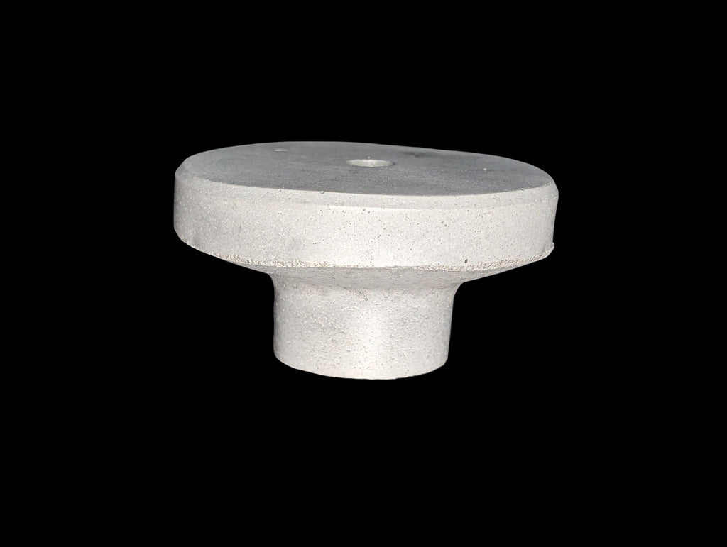 Large Round 3.5 Inch Concrete Wall Knob | Modern Circular Wall Peg for Entryway | Industrial Concrete Wall Hanger