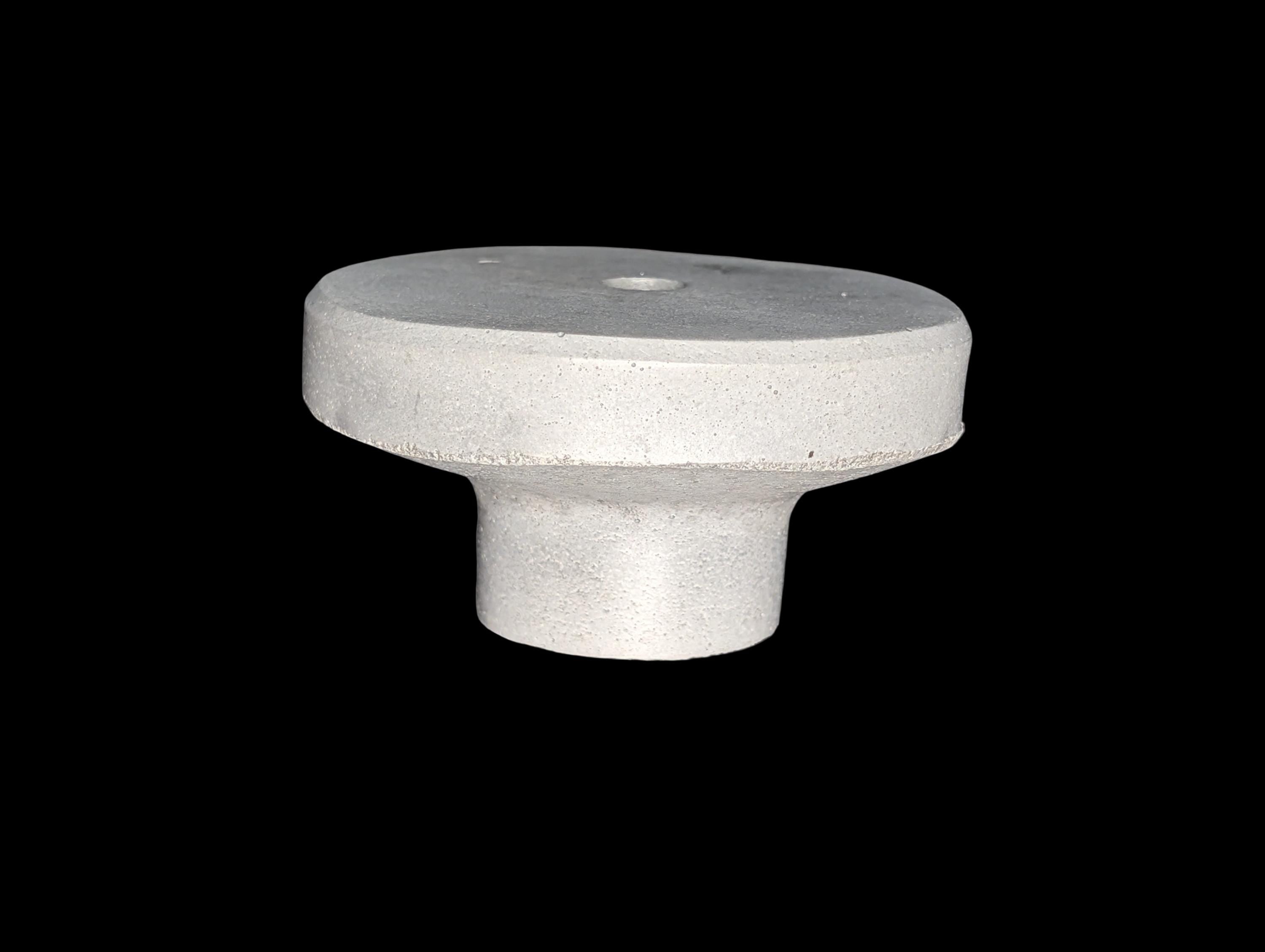 Large Round 3.5 Inch Concrete Wall Knob | Modern Circular Wall Peg for Entryway | Industrial Concrete Wall Hanger