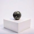 Large 4" Concrete Decorative Sphere -Minimalist Marbled Stone Ball - Modern Industrial Shelf Decor, Brutalist Paperweight, Zen Garden Accent
