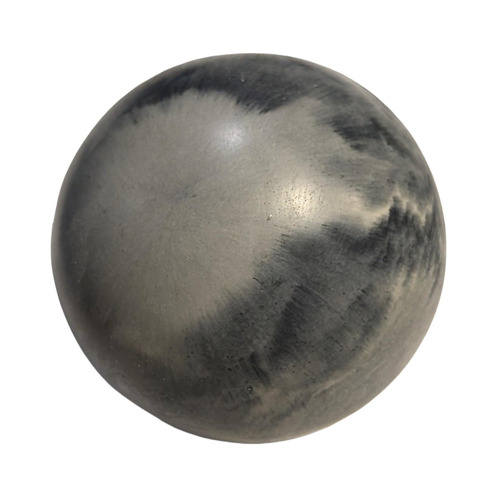 Large 4" Concrete Decorative Sphere -Minimalist Marbled Stone Ball - Modern Industrial Shelf Decor, Brutalist Paperweight, Zen Garden Accent