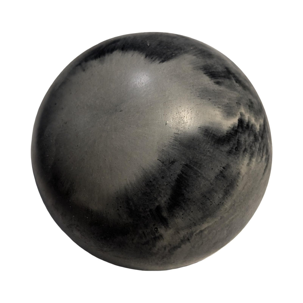 Large 4" Concrete Decorative Sphere -Minimalist Marbled Stone Ball - Modern Industrial Shelf Decor, Brutalist Paperweight, Zen Garden Accent