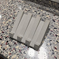 Concrete Waterfall Soap Dish | Self Draining Soap Holder for Bathroom and Kitchen Shower | Plain Concrete Modern Soap Saver Dish