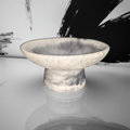 Handmade Concrete Pedestal Bowl – Minimalist Decorative Bowl, Modern Catchall Dish, Rustic Home Decor